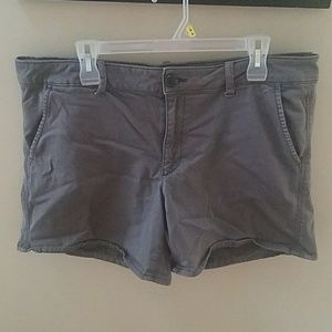 Aeo twill shorts sz 18 gray